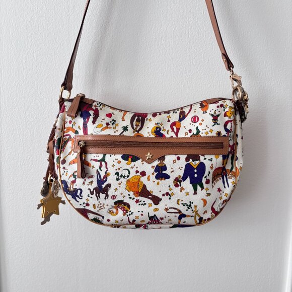 Piero Guidi Magic Circus Coated Canvas Hobo Bag - Picture 4 of 16